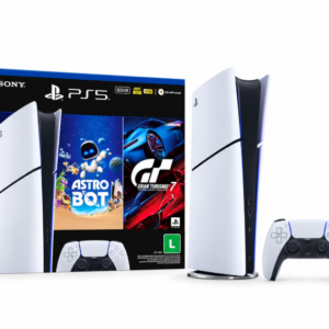 Console PlayStation®5 Slim Digital Branco 825GB - Pacote ASTRO BOT e Gran Turismo 7
