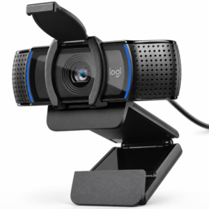 Webcam Logitech C920s Full HD – Microfones Duplos, Proteção de Privacidade e Conexão USB