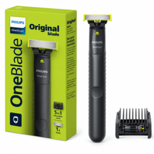 Barbeador e Aparador Elétrico Philips OneBlade QP1425/10 – Pente 5 em 1, Sem Fio e À Prova d’Água