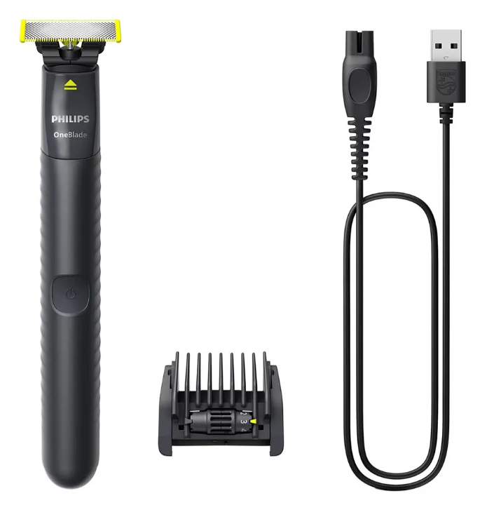 Barbeador e Aparador Elétrico Philips OneBlade QP1425/10 – Pente 5 em 1, Sem Fio e À Prova d’Água - Imagem 4