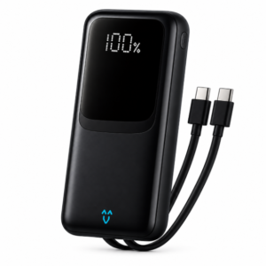 Power Bank Davely 20.000 mAh com Carga Rápida de até 22,5 W e Display Digital – Preto