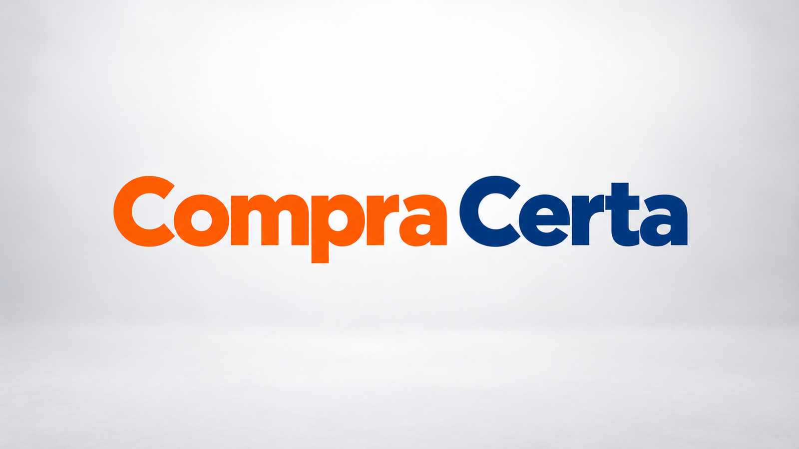 Compra Certa em laranja e azul-marinho